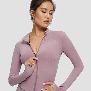 LIT Activewear Detached Zip-Up Jacket Mauve M (Fits XS/S)